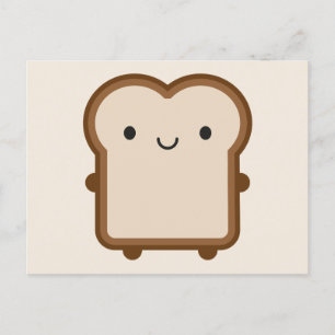 Carte Postale Pain Kawaii / Toast