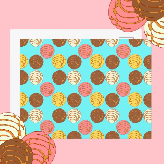 Carte Postale Pain sucré mexicain Pan Dulce Conchas (Créateur téléchargé)