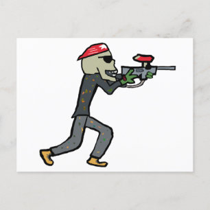 Carte Postale Paintball