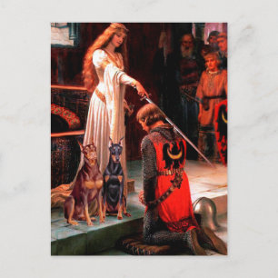 Carte Postale Paire de dobermans - L'Accolade