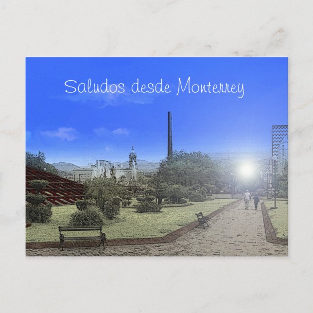 Carte Postale Paisaje Monterrey (Devant)