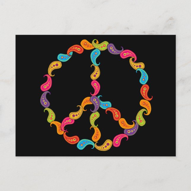 Carte Postale Paisley Peace (Devant)