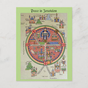 Carte postale Paix à Jérusalem