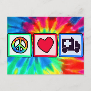 Carte Postale Paix, Amour, Ambulance
