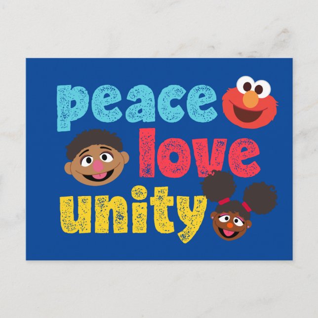 Carte Postale Paix Amour Unité (Devant)
