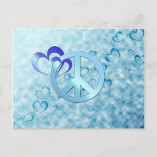 Carte Postale Paix bleue