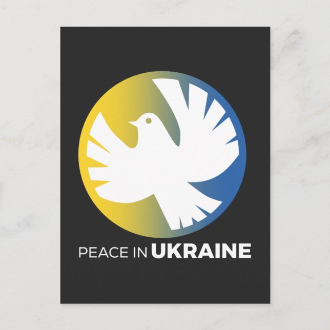 Carte Postale paix en ukraine (Devant)