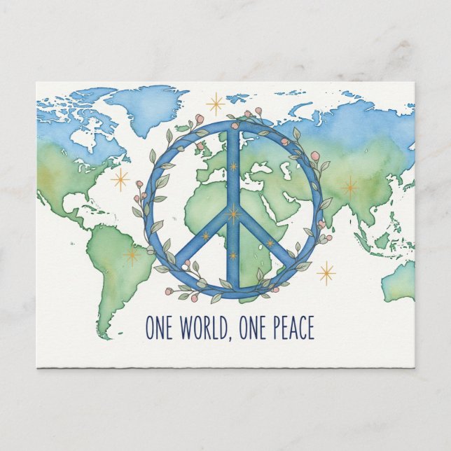 Carte Postale Paix internationale (Devant)