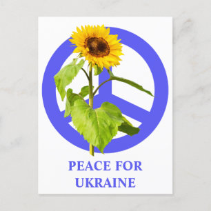Carte Postale Paix pour l'Ukraine
