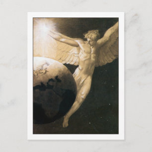 Carte Postale Paix sur Terre par Sascha Schneider