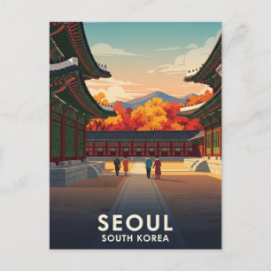 Carte Postale Palais à Séoul Corée du Sud