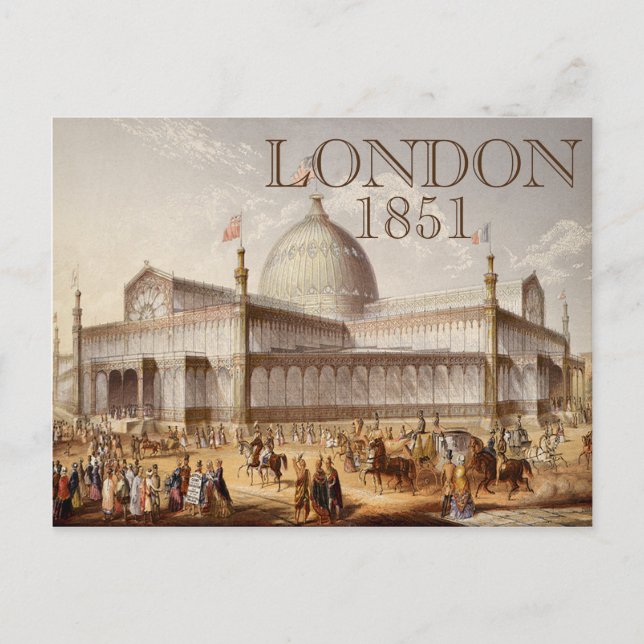 Carte Postale Palais Crystal London World's Fair (Devant)