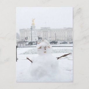 Carte Postale Palais de Buckingham snowman Londres