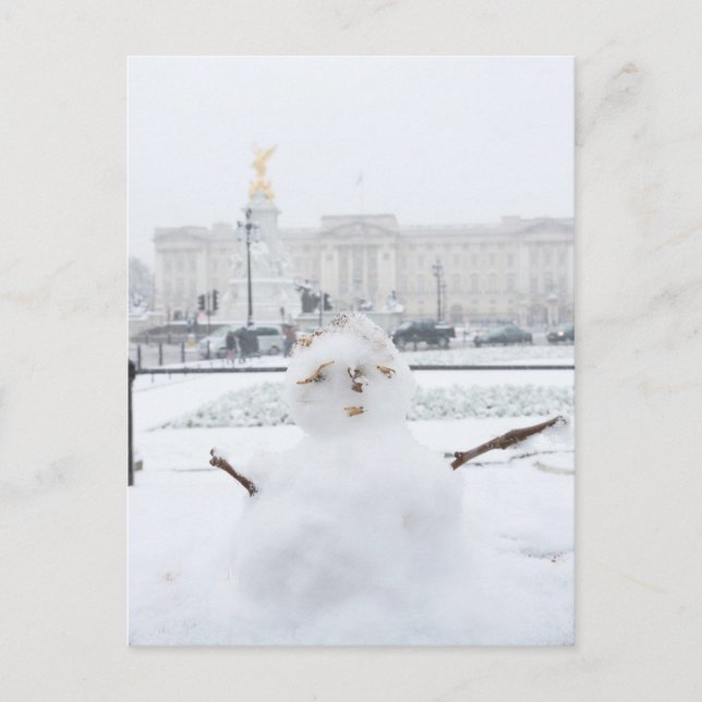 Carte Postale Palais de Buckingham snowman Londres (Devant)