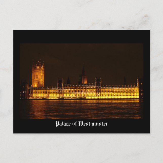 Carte Postale Palais de Westminster (Devant)