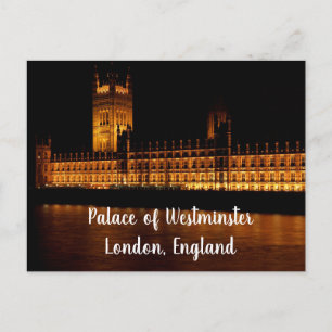 Carte Postale Palais de Westminster la nuit – Londres 