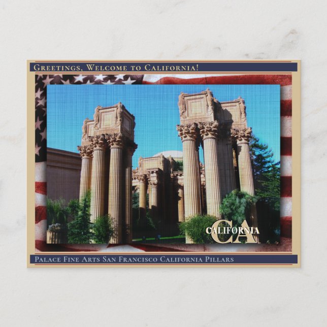 Carte Postale Palais des Beaux-Arts San Francisco Californie Lin (Devant)