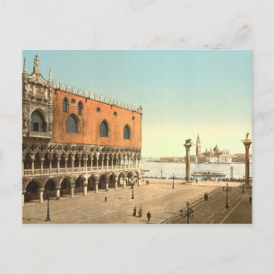 Carte Postale Palais des Doges et la Piazzetta, Venise, Italie