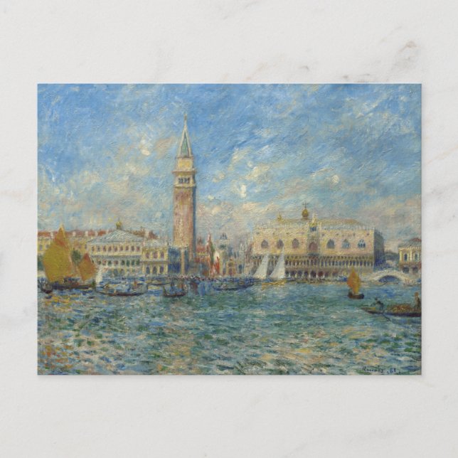 Carte Postale Palais des Doges, Venise - Pierre-Auguste Renoir  (Devant)