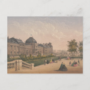 Carte Postale Palais des Tuileries, Paris, France Lithographe