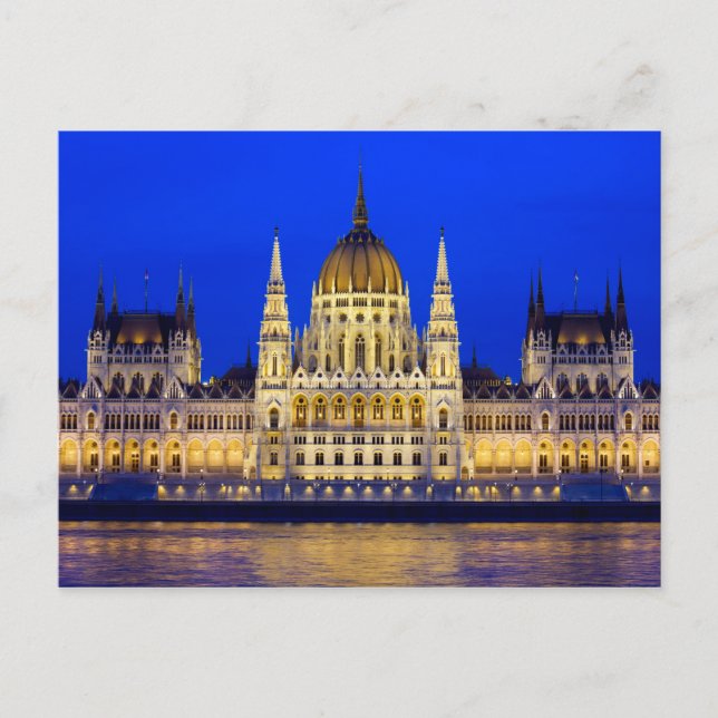 Carte Postale Palais du Parlement hongrois à Budapest (Devant)
