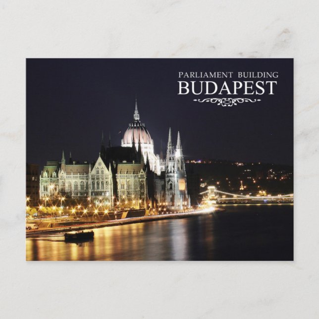 Carte Postale Palais du Parlement hongrois, Budapest (Devant)