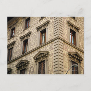 Carte Postale palais du XVIe siècle avec de fé orné, Florence,