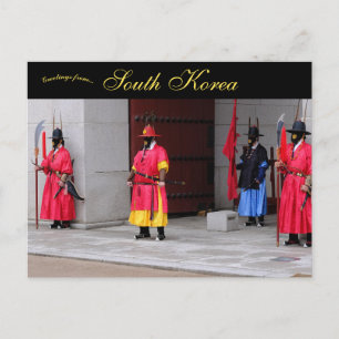 Carte Postale Palais Gyeongbokgung Sécurité Séoul Corée du Sud