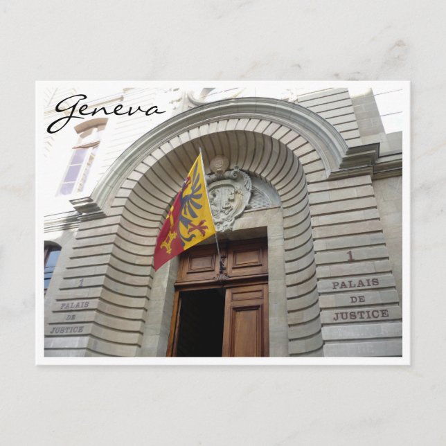 Carte Postale palais justice geneva (Devant)