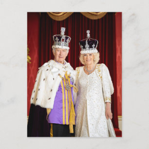 Carte Postale Palais King Charles Queen Camilla Buckingham