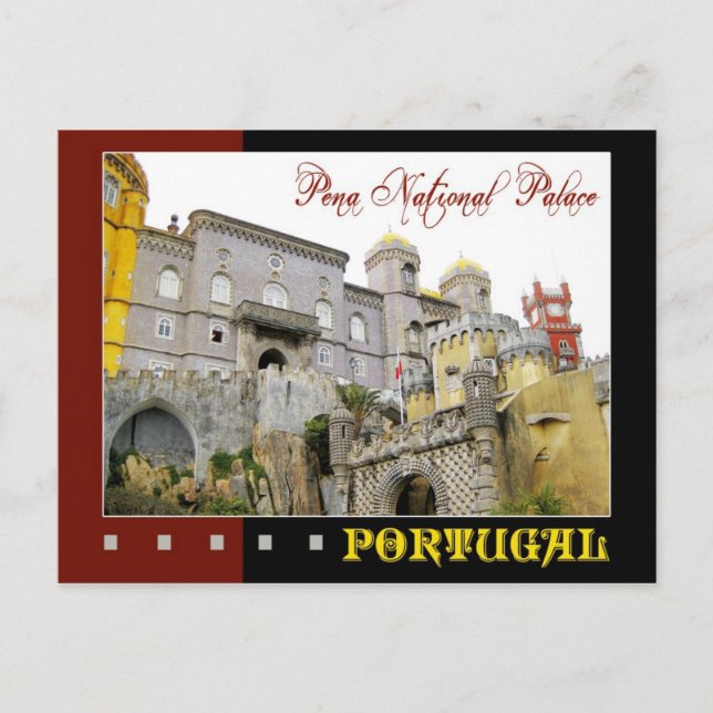 Carte Postale Palais National de Pena, Sintra, Portugal (Devant)