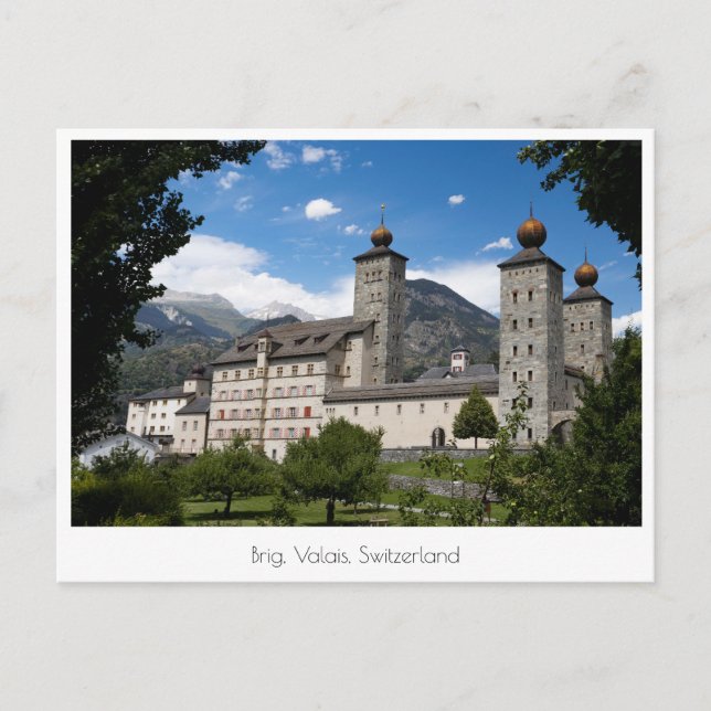 Carte Postale Palais Stockalper, Brig-Glis, Suisse (Devant)
