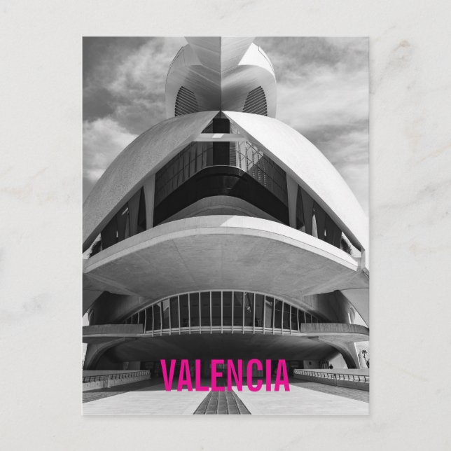 Carte Postale Palau de les Arts Reina Sofia, Valence (Devant)