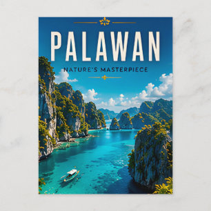 Carte Postale 🏝️ Palawan Philippines Lagune Décoration de Maiso