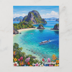 Carte Postale Palawan Philippines Travel
