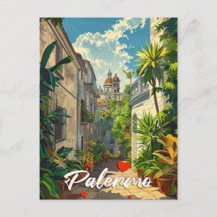 Carte Postale Palermo Vintage 