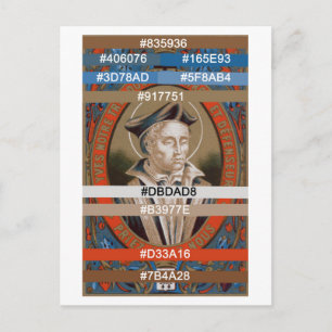 Carte Postale Palette de couleurs pour St. Ivo de Kermartin (M 0