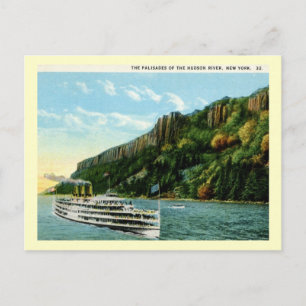 Carte Postale Palisades de la rivière Hudson, NY, années 1920 Vi