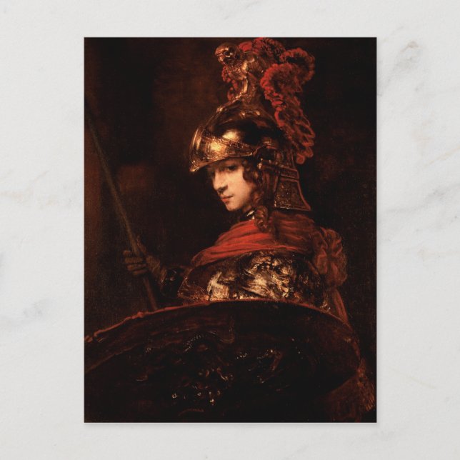 Carte Postale Pallas Athena ou, figure blindée, 1664-65 (Devant)