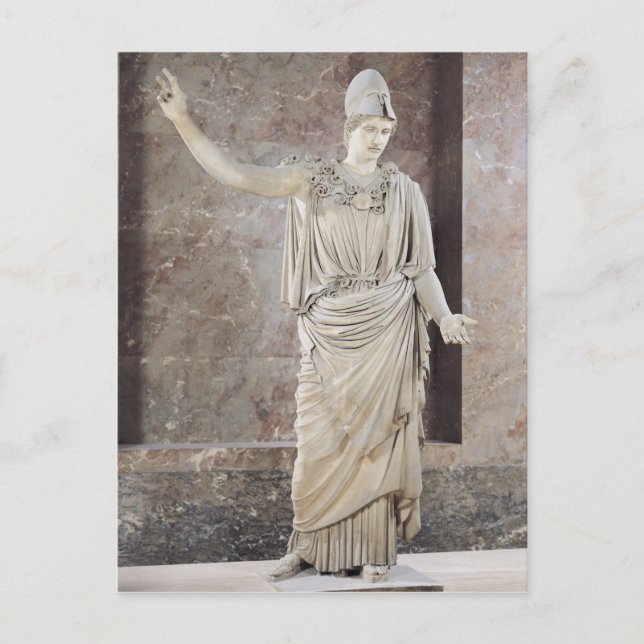 Carte Postale Pallas de Velletri, statue d'Athéna casqué (Devant)