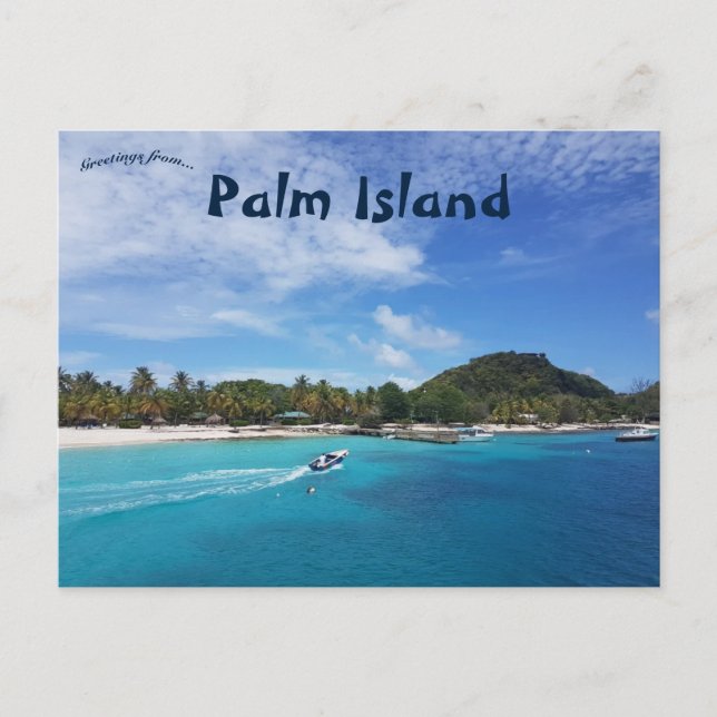 Carte postale Palm Island St Vincent and Grenadine (Devant)