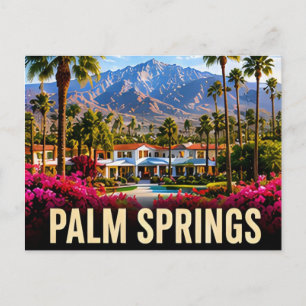 Carte Postale Palm Springs Californie Désert Midcentury Voyage 