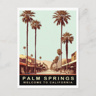 Carte Postale Palm Springs, Californie, Voyage Rétro