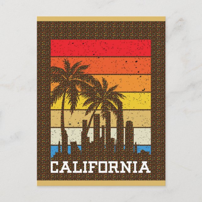 Carte Postale Palm Tree en Californie (Devant)