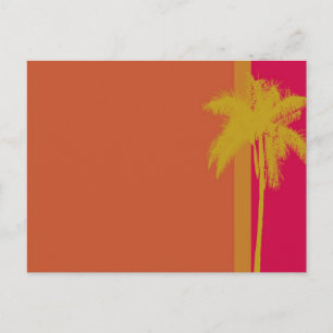 Carte Postale Palm Tree Orange