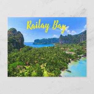 Carte Postale Palm Tree Tropical Thaïlande Island Bay