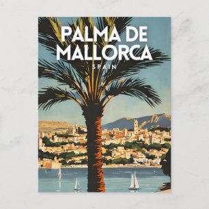 Carte Postale Palma De Mallorca Nostalgale Espagne Retro Voyage