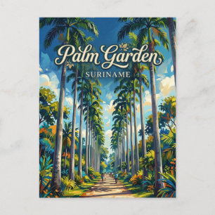 Carte Postale Palmentuin Suriname