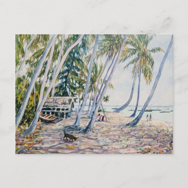 Carte Postale Palmiers rouillants Zanzibar 2002 (Devant)