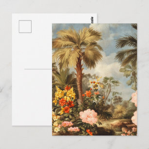 Carte Postale Palmiers Tropicaux Botaniques Vintage